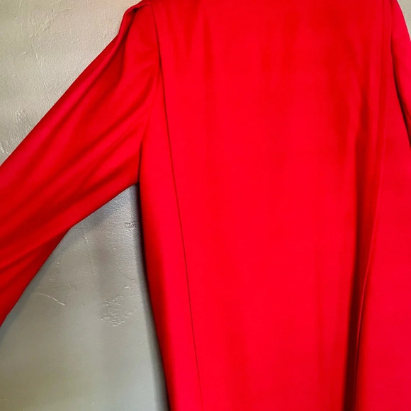 Vintage 100% Wool Red Long Women’s Coat - Picture 5 of 9